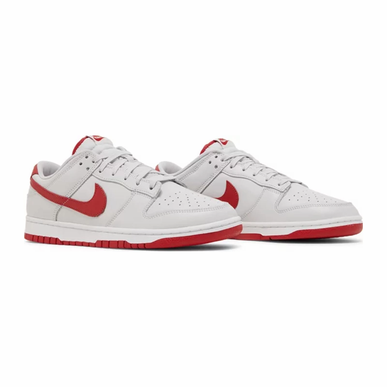 Non Marking Sole Nike Dunk Low, Vast Grey Varsity Red