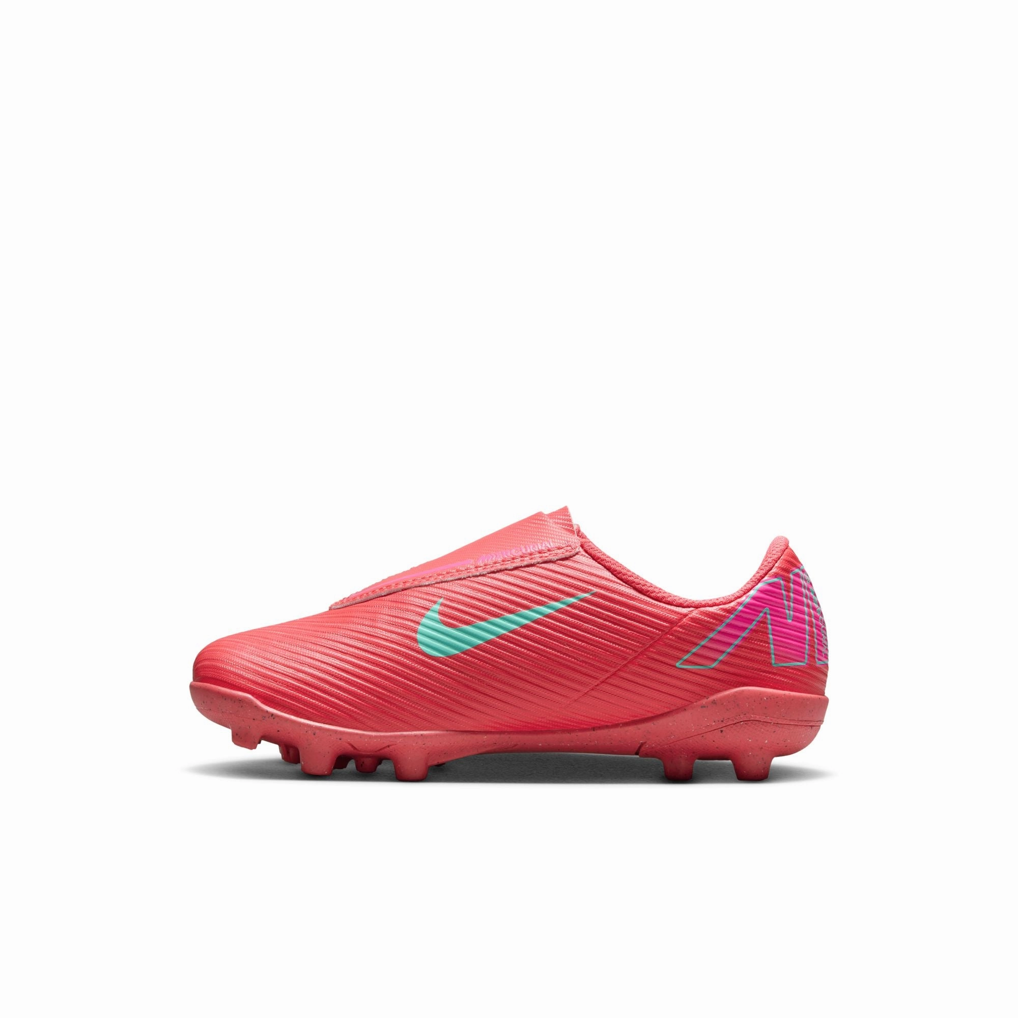 Nike Junior Mercurial Vapor 16 Club MG Multi Ground PS (V) Soccer Shoes- Ember Glow/Aurora Green Youth Game Wing Play
