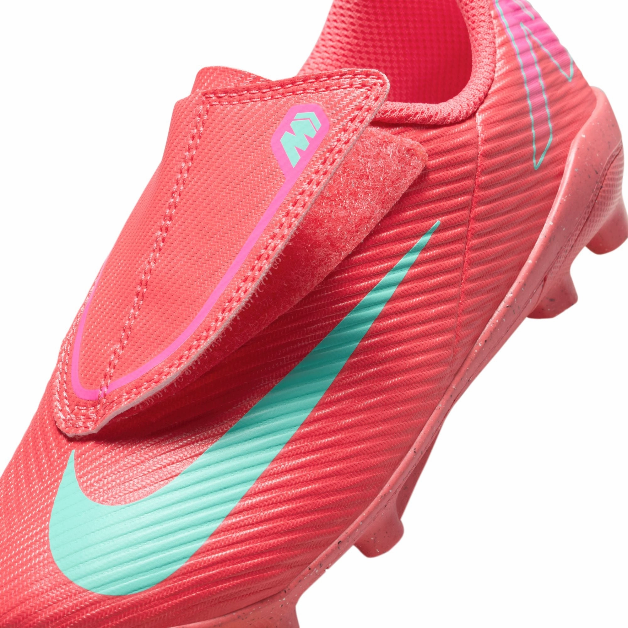 Mid Game ground contact Nike Junior Mercurial Vapor 16 Club MG Multi Ground PS (V) Soccer Shoes- Ember Glow/Aurora Green