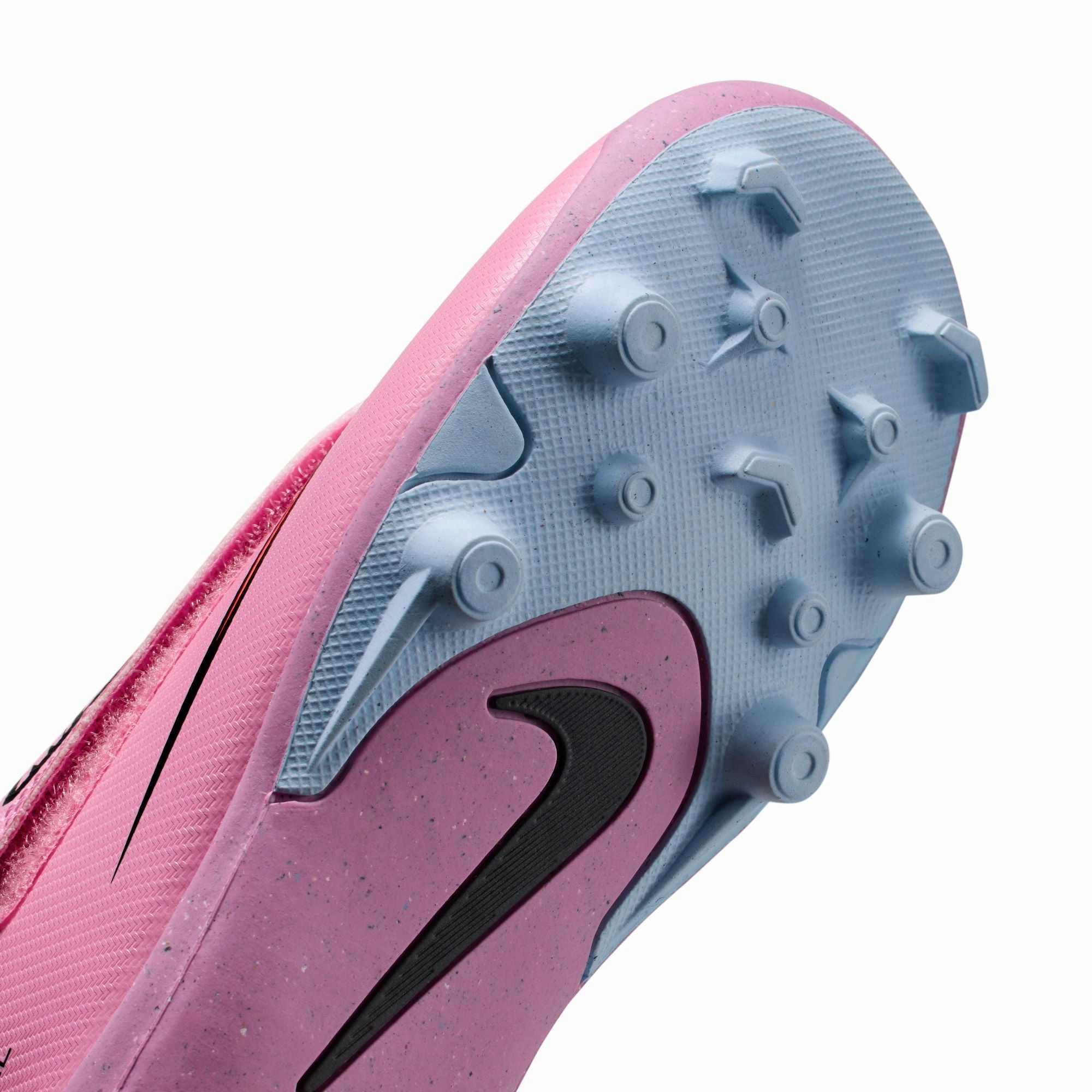 Nike Junior Mercurial Vapor 16 Club MG Multi Ground PS (V) Soccer Shoes- Magic Flamingo/Black-Total Crimson biomechanically - correct