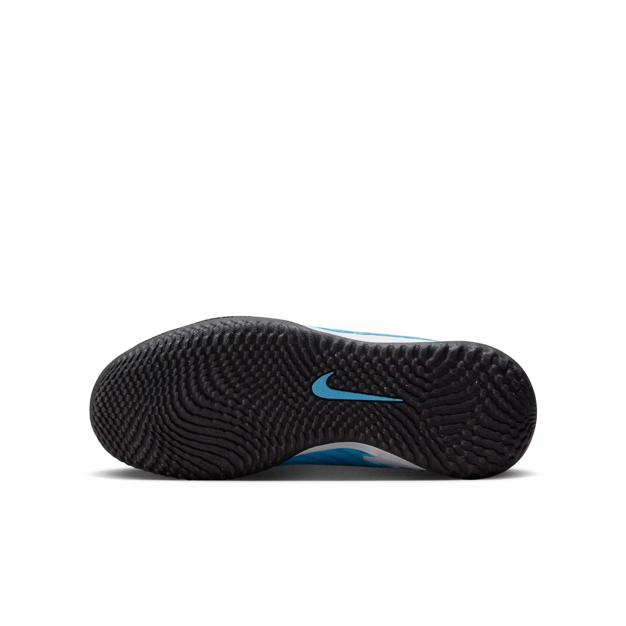 Multi-Stud Nike Junior Phantom GX Academy IC Indoor Soccer Shoes-White/Black/Blue/Pink