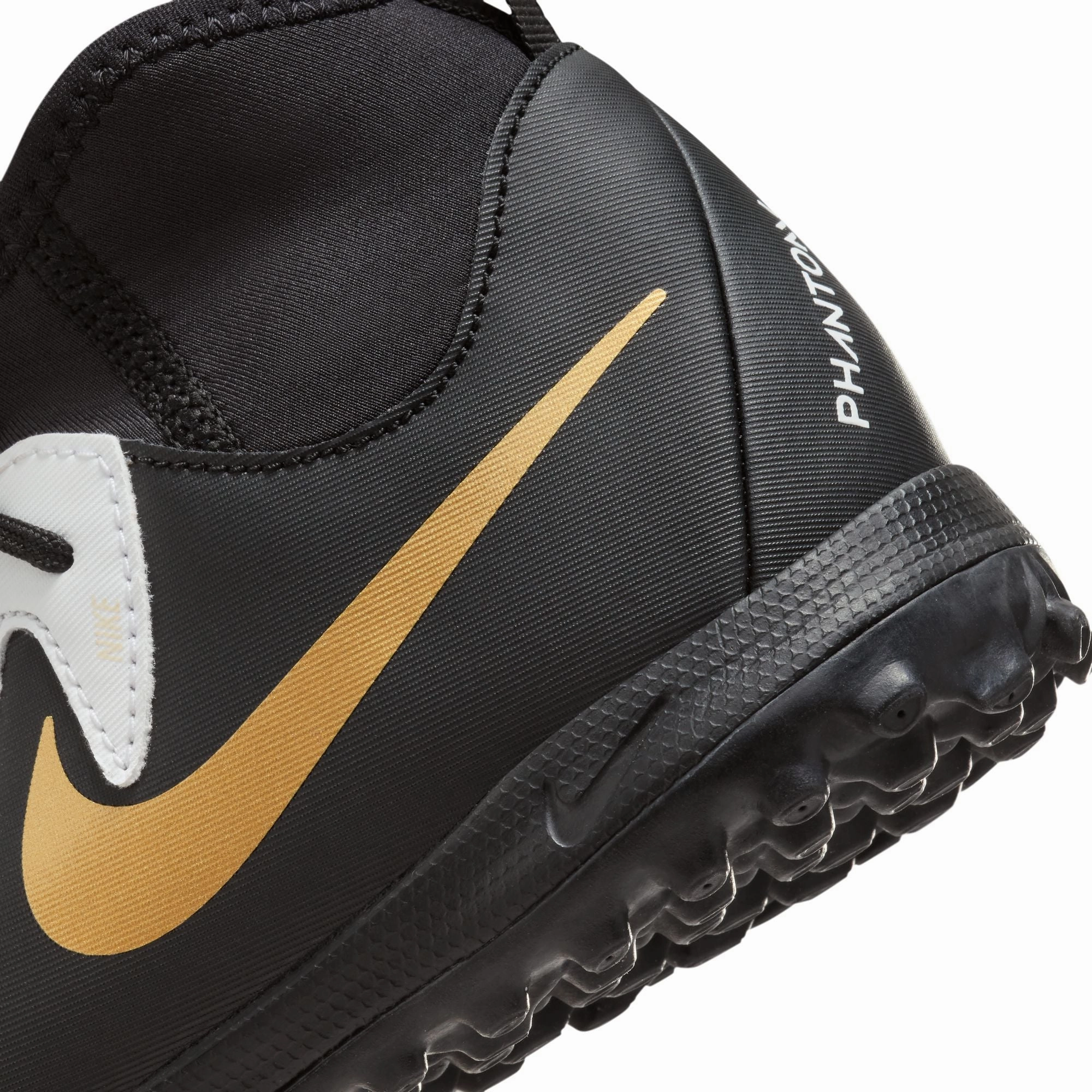Nike Junior Phantom II Academy TF Turf Soccer Cleats - Lemonade/ Black Midfoot Lock Daily Practice