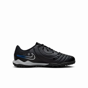 Nike Junior Tiempo Legend 10 Academy TF Turf Soccer Shoes - Black Chrome/ Hyper Royal Sharp Shift