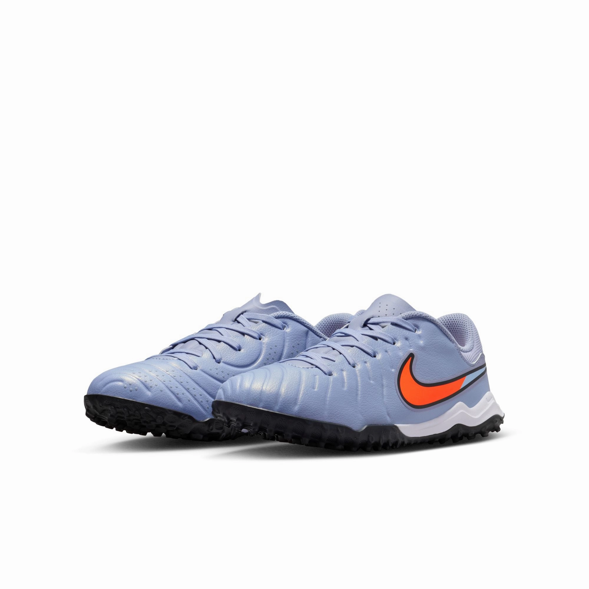 Match Ready Cushion Arch Nike Junior Tiempo Legend 10 Academy TF Turf Soccer Shoes - Blue Eclipse/Black