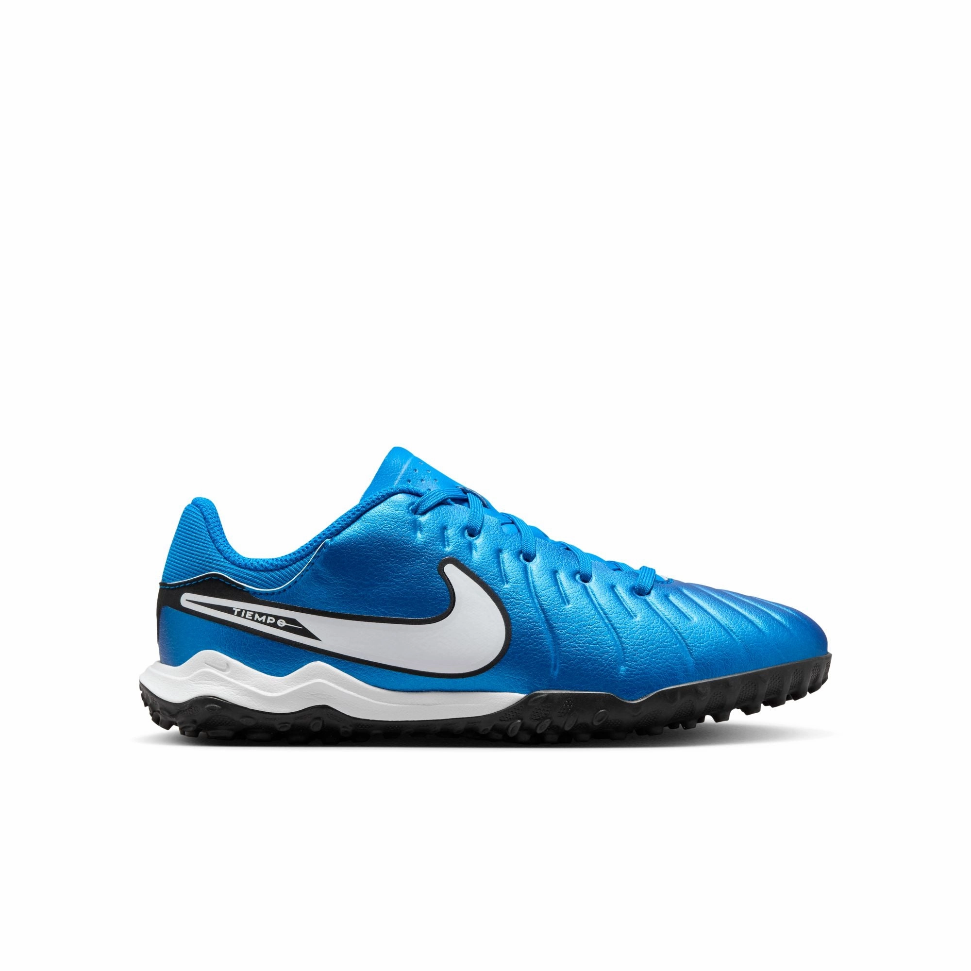 Nike Junior Tiempo Legend 10 Academy TF Turf Soccer Shoes - Blue/ Soar White Flexible Plate Game Ready