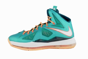 Nike Lebron 10 "Miami Dolphins" Torsion Control Plate Sneakers Water Resistant