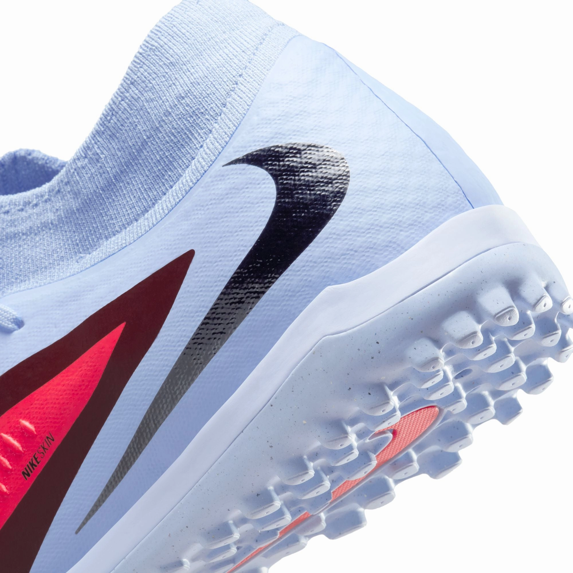 Nike Phantom 6 360 High Academy DF TF Turf Soccer Shoes - Royal Tint/ Bright Crimson Daily Wear Comfortable Arch