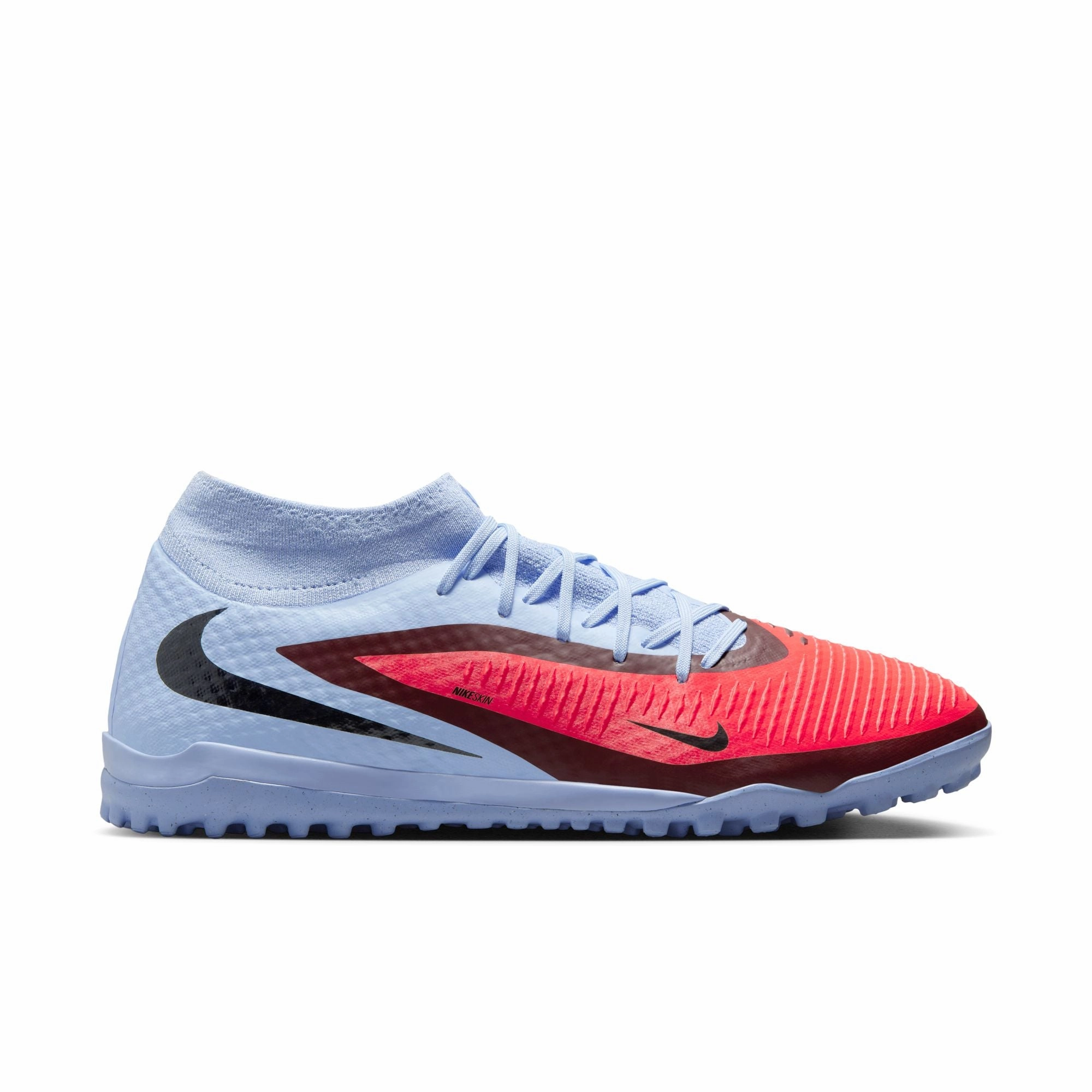 Athlete Gear Agility Zone Nike Phantom 6 360 High Academy DF TF Turf Soccer Shoes - Royal Tint/ Bright Crimson