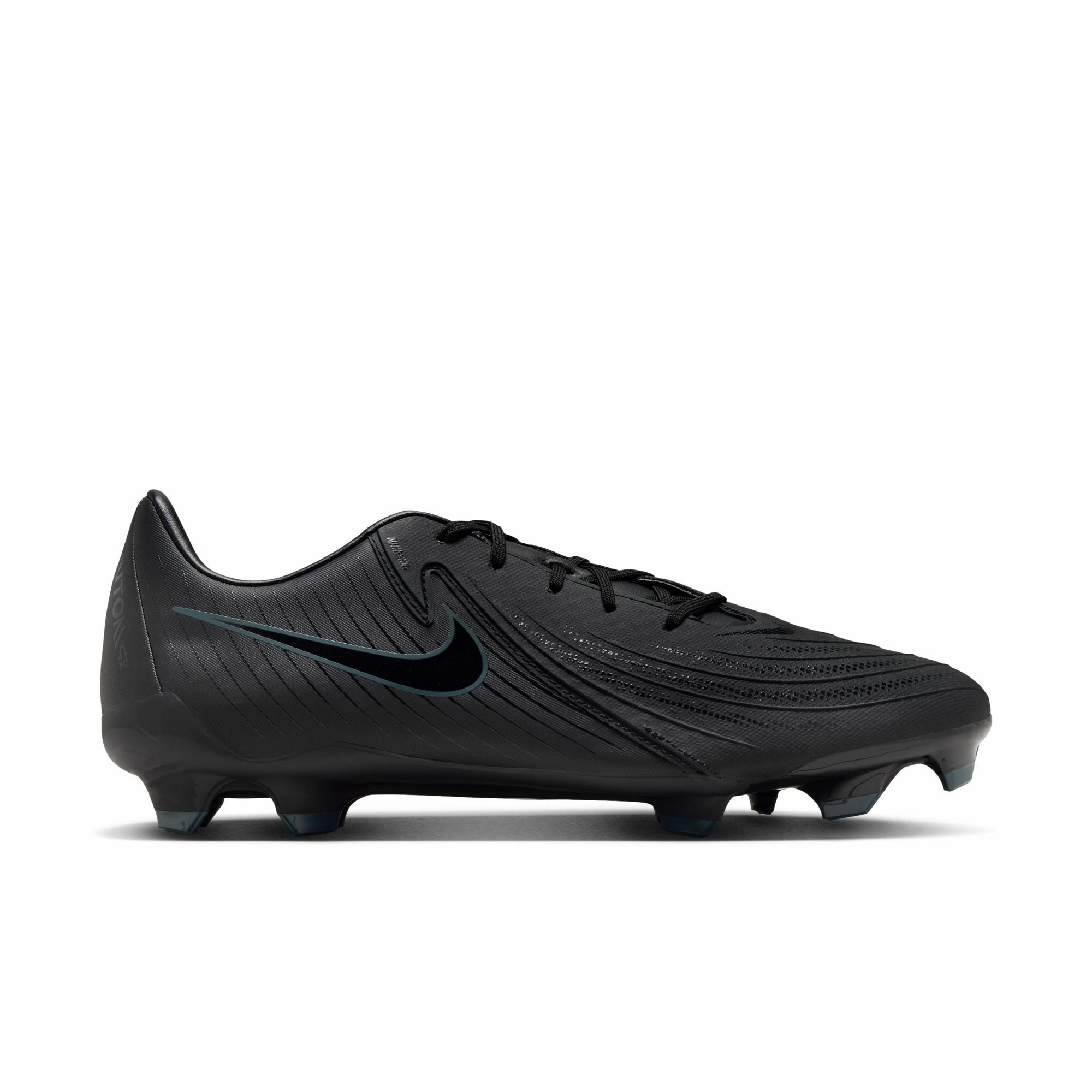 Nike Phantom GX Academy FG Firm Ground Soccer Shoes - Black Deep Jungle Durable Upper Weekend Practice