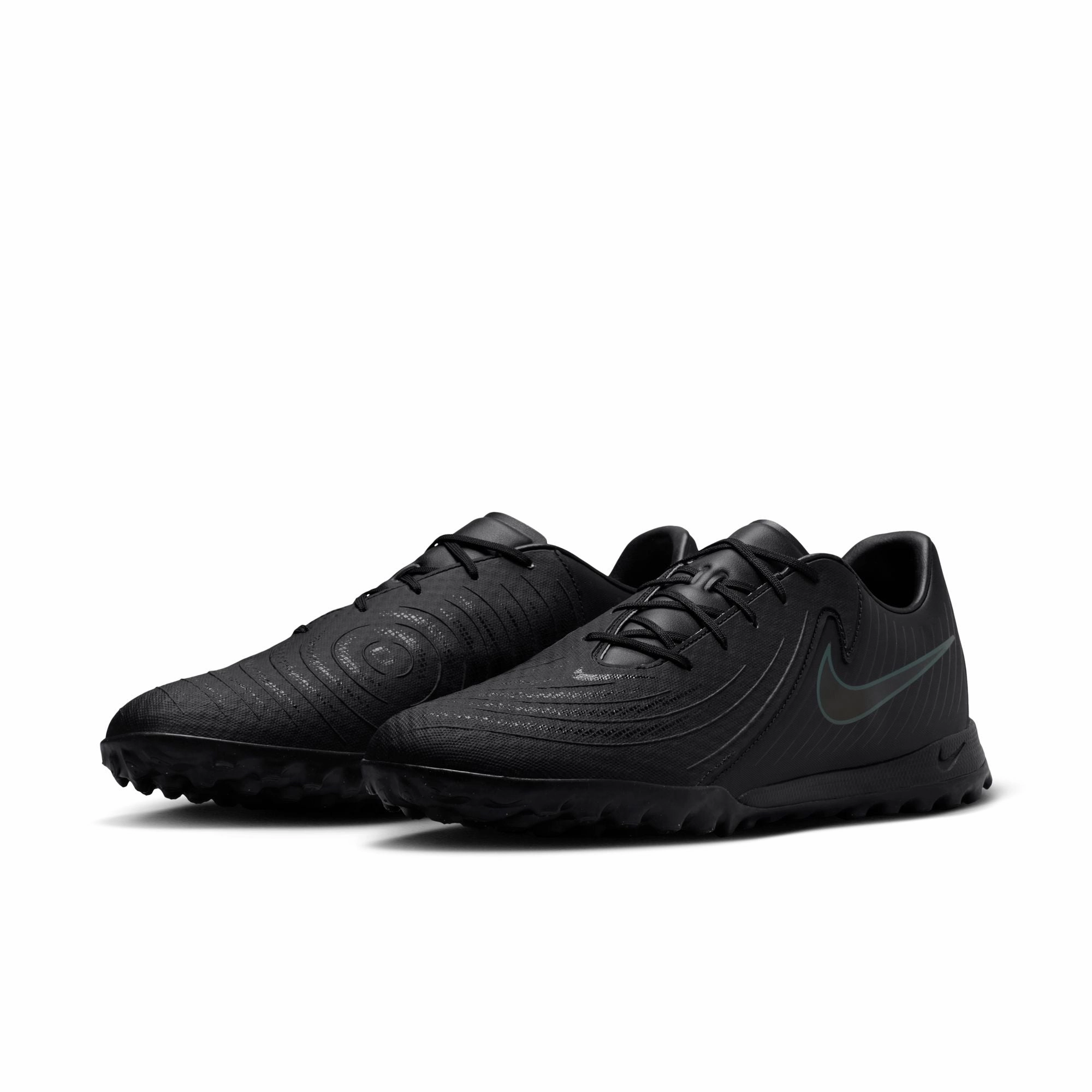 Agility Moves Game Time Nike Phantom GX ll Academy TF Turf Soccer Shoes - BBlack/Black-Deep Jungle