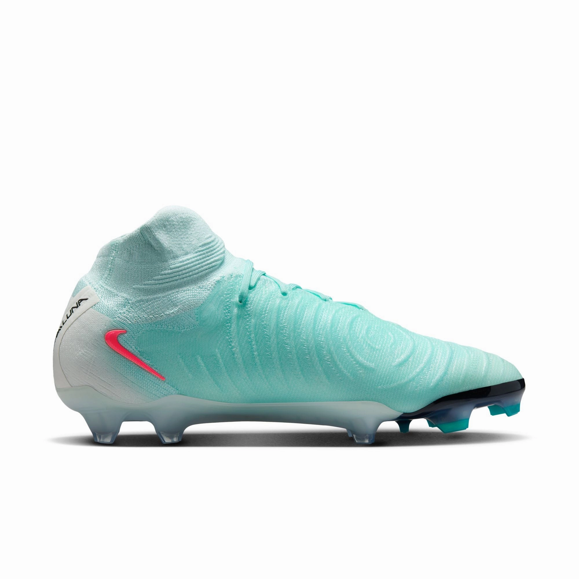 Rotation Ready Nike Phantom Luna Elite 2 FG Firm Ground Soccer Cleat -Mint/Atomic Red-Off Noir