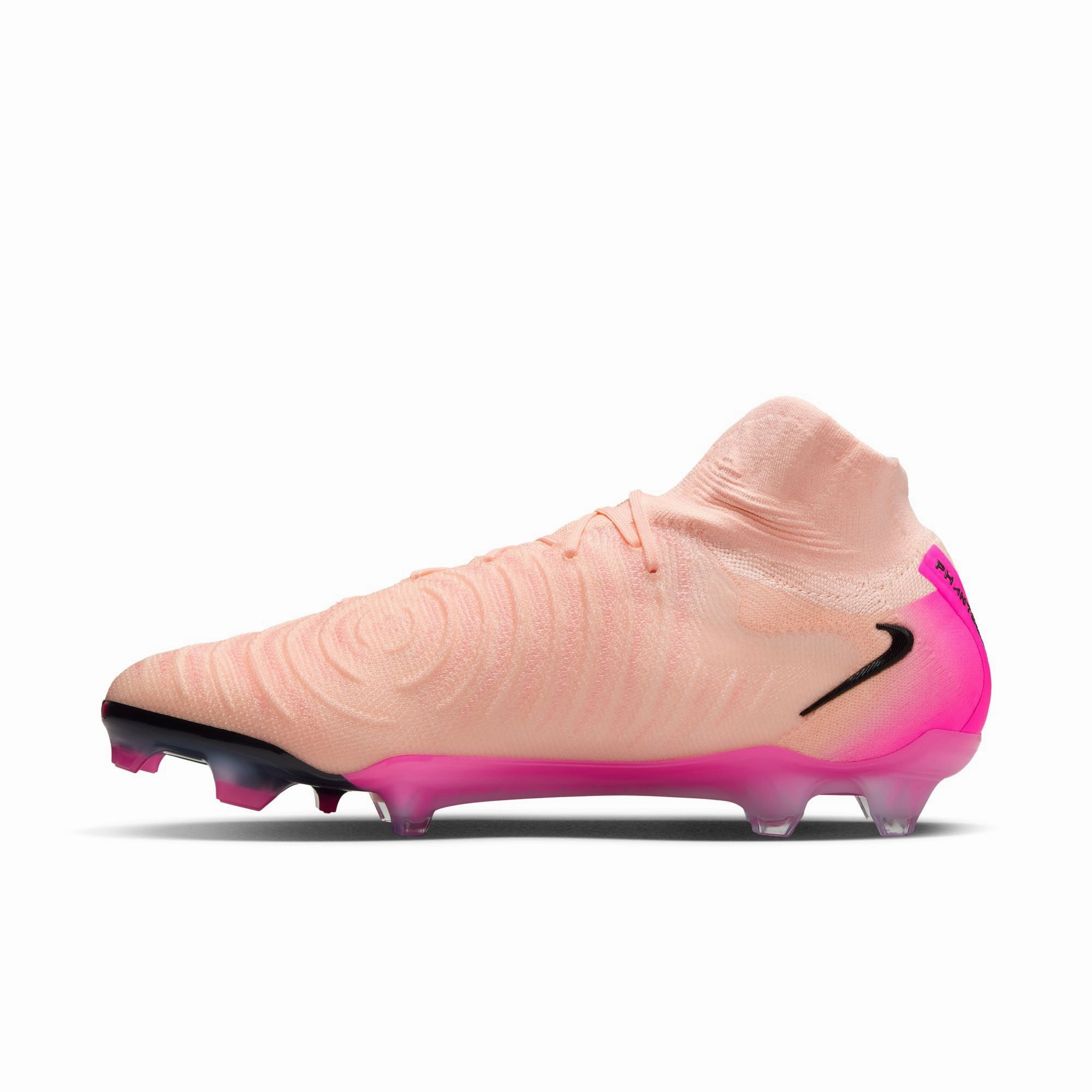 Nike Phantom Luna Elite FG Firm Ground Soccer Cleat - Chrimson Tint/ Black-Pink Blast Kicking Action Inner Padding