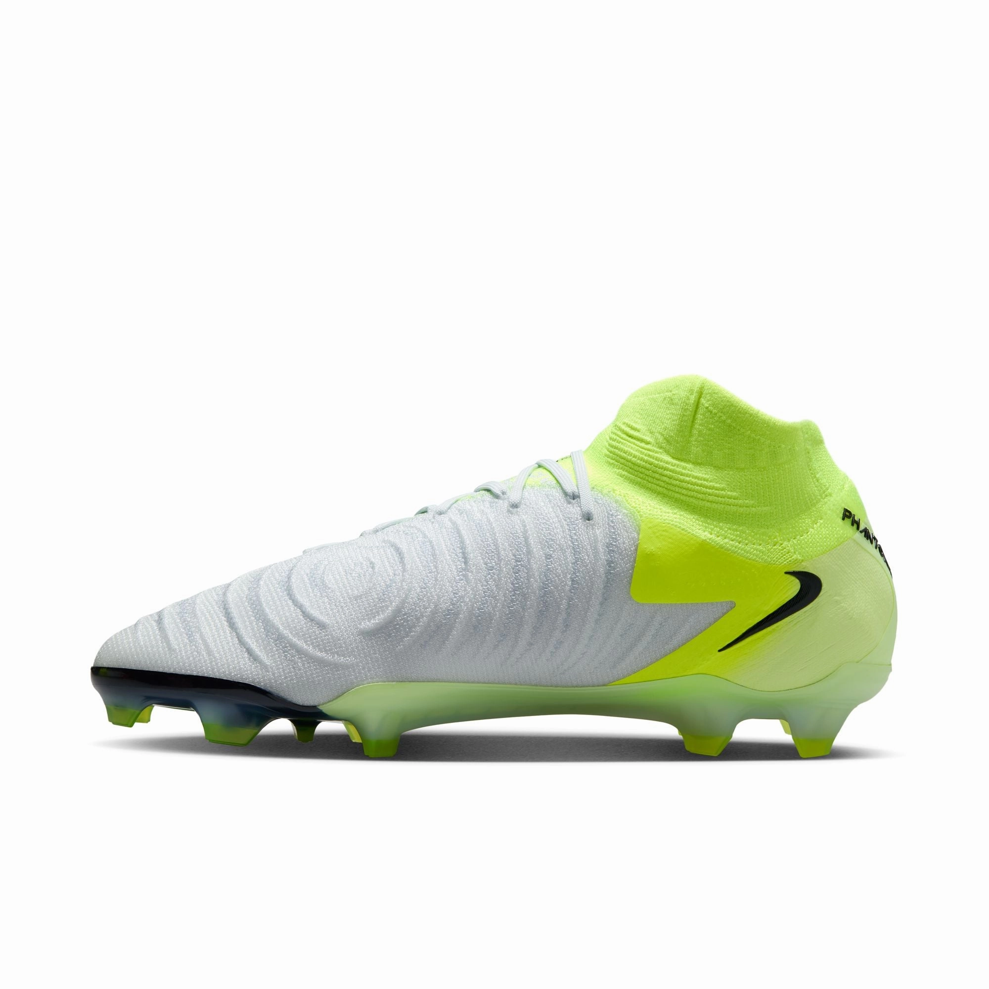 lateral movement Power Balance Nike Phantom Luna Elite FG Firm Ground Soccer Cleat - Metallic Silver/ Black Volt