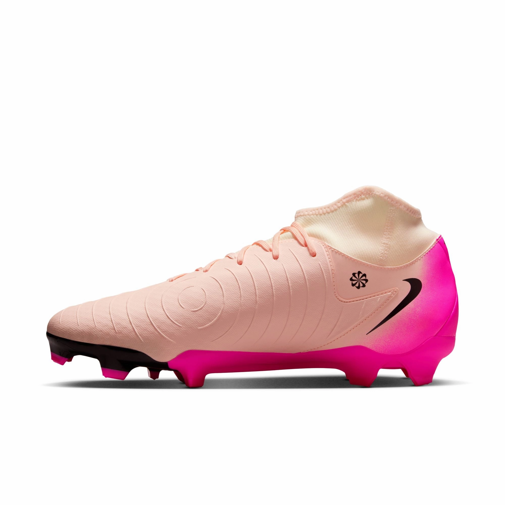 Motion Gear Nike Phantom Luna II Academy FG Firm Ground Soccer Shoes - Crimson Tint/Black-Pink Blast