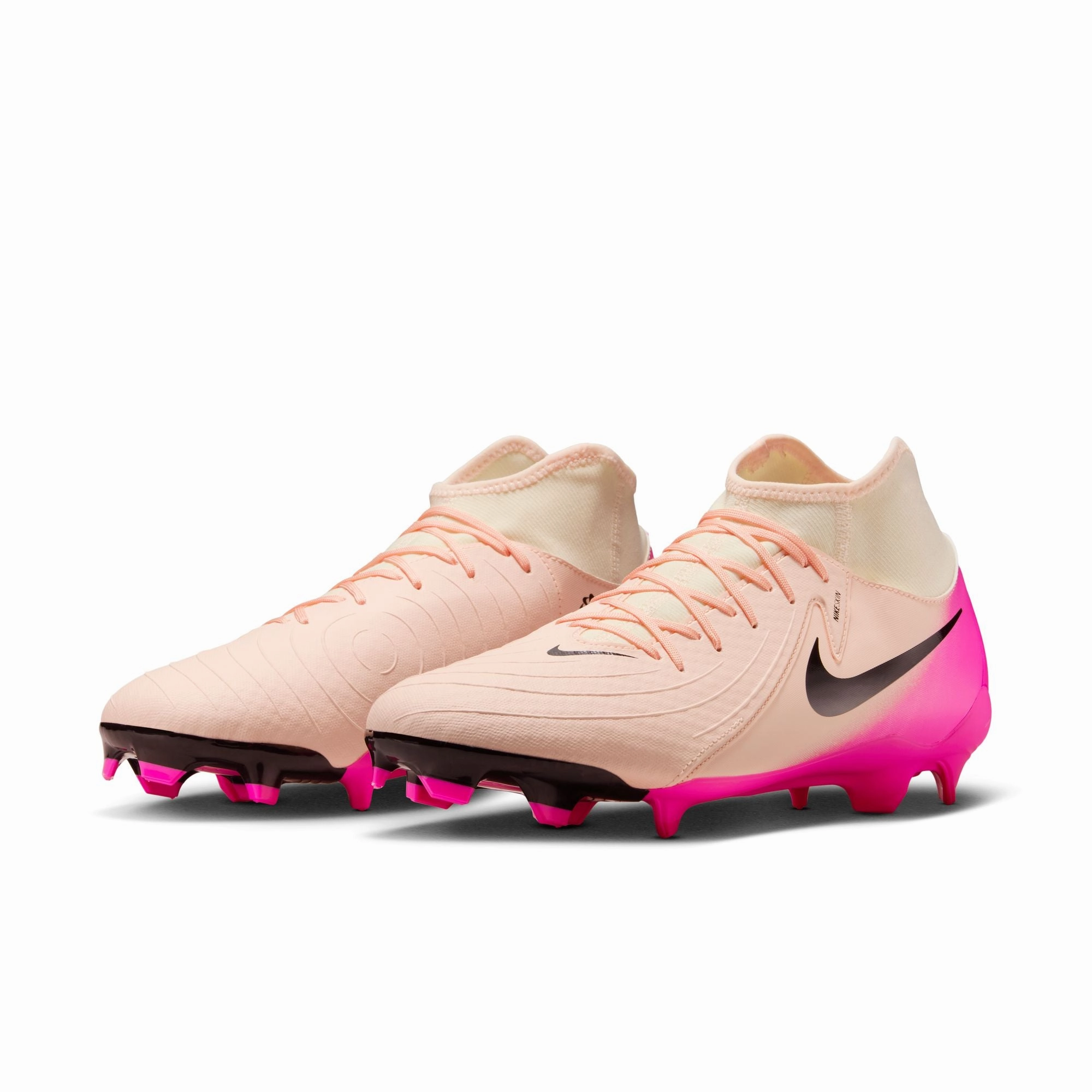 Game Formation Flexible frame Nike Phantom Luna II Academy FG Firm Ground Soccer Shoes - Crimson Tint/Black-Pink Blast