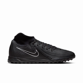 Fast Ground Reinforced toe Nike Phantom Luna II Academy TF Turf Soccer Shoes - Black