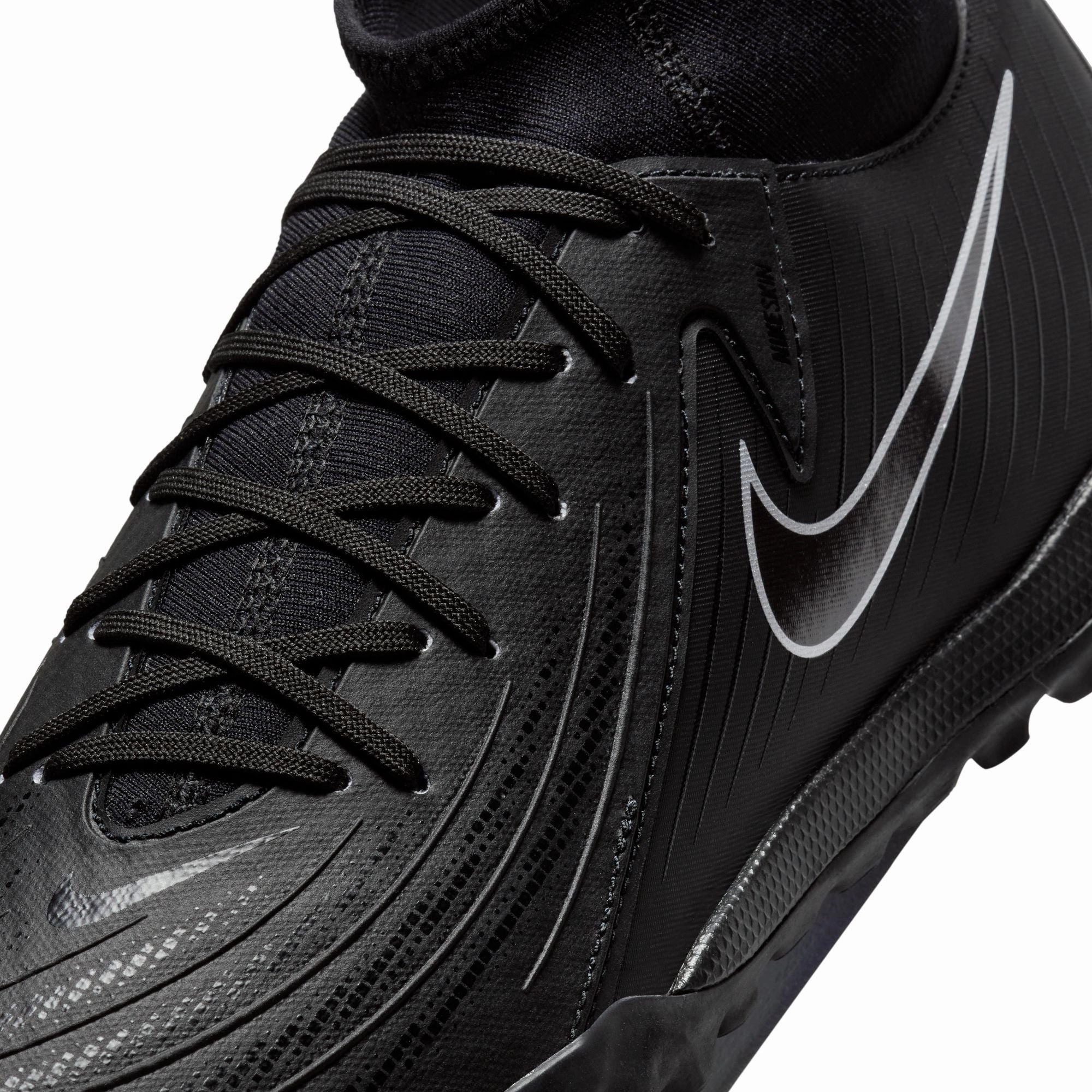 Power Transfer Nike Phantom Luna II Academy TF Turf Soccer Shoes - Black