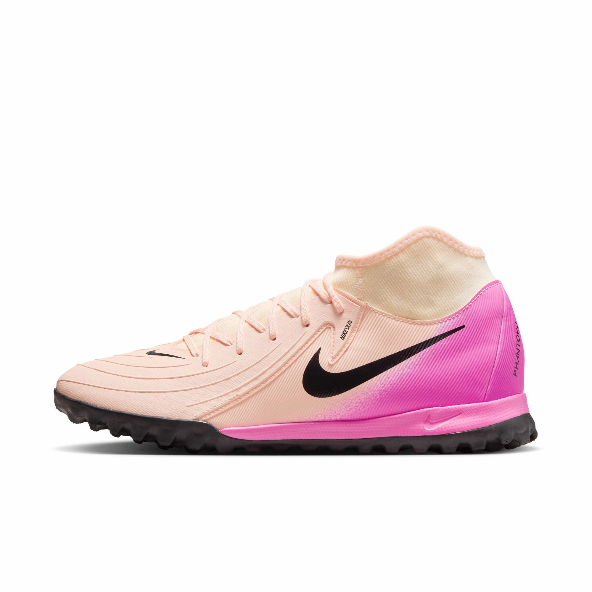 Nike Phantom Luna II Academy TF Turf Soccer Shoes - Crimson Tint/Black-Pink Blast Fitness routine Comfortable fit