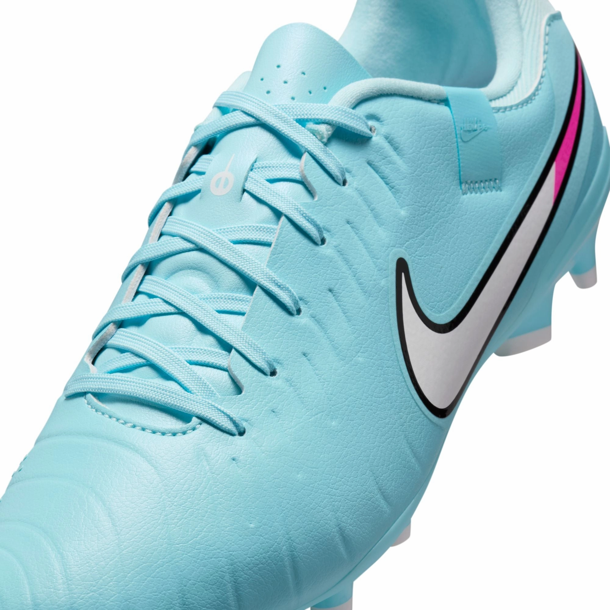 Mesh Upper Spatial Awareness Nike Tiempo Legend 10 Academy FG Firm Ground Soccer Cleats - Copa/White