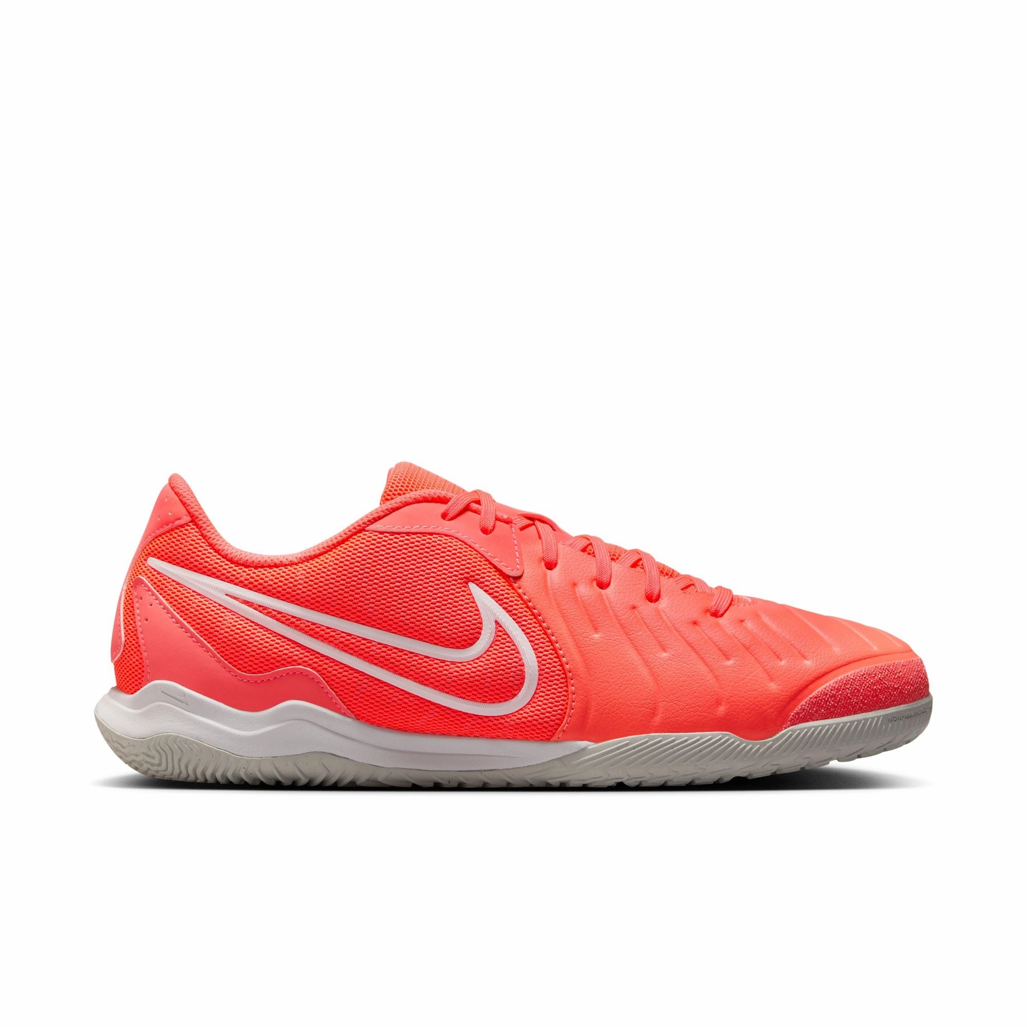 Nike Tiempo Legend 10 Academy IC Indoor Soccer Shoe - Hot Lava/ White Team Fit Speed Training