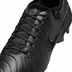 Nike Tiempo Legend 10 Elite FG Firm Ground Soccer Cleats - Black/Black deep jungle Cushion Support Fast Launch