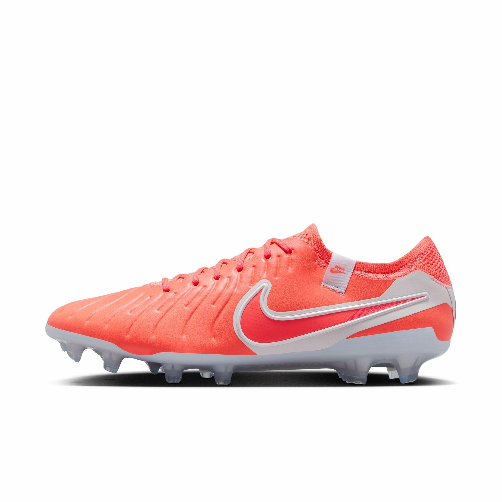 Sport Outfit Control Zone Nike Tiempo Legend 10 Elite FG Firm Ground Soccer Cleats - Hot Lava/ White