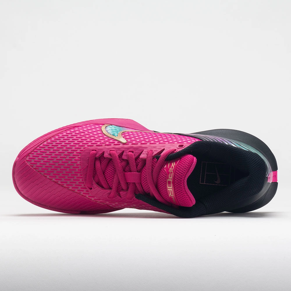 Nike Vapor Pro 2 Premium Women's  Fireberry/Multi-Color running in a softball field area shoes running in high - altitude areas