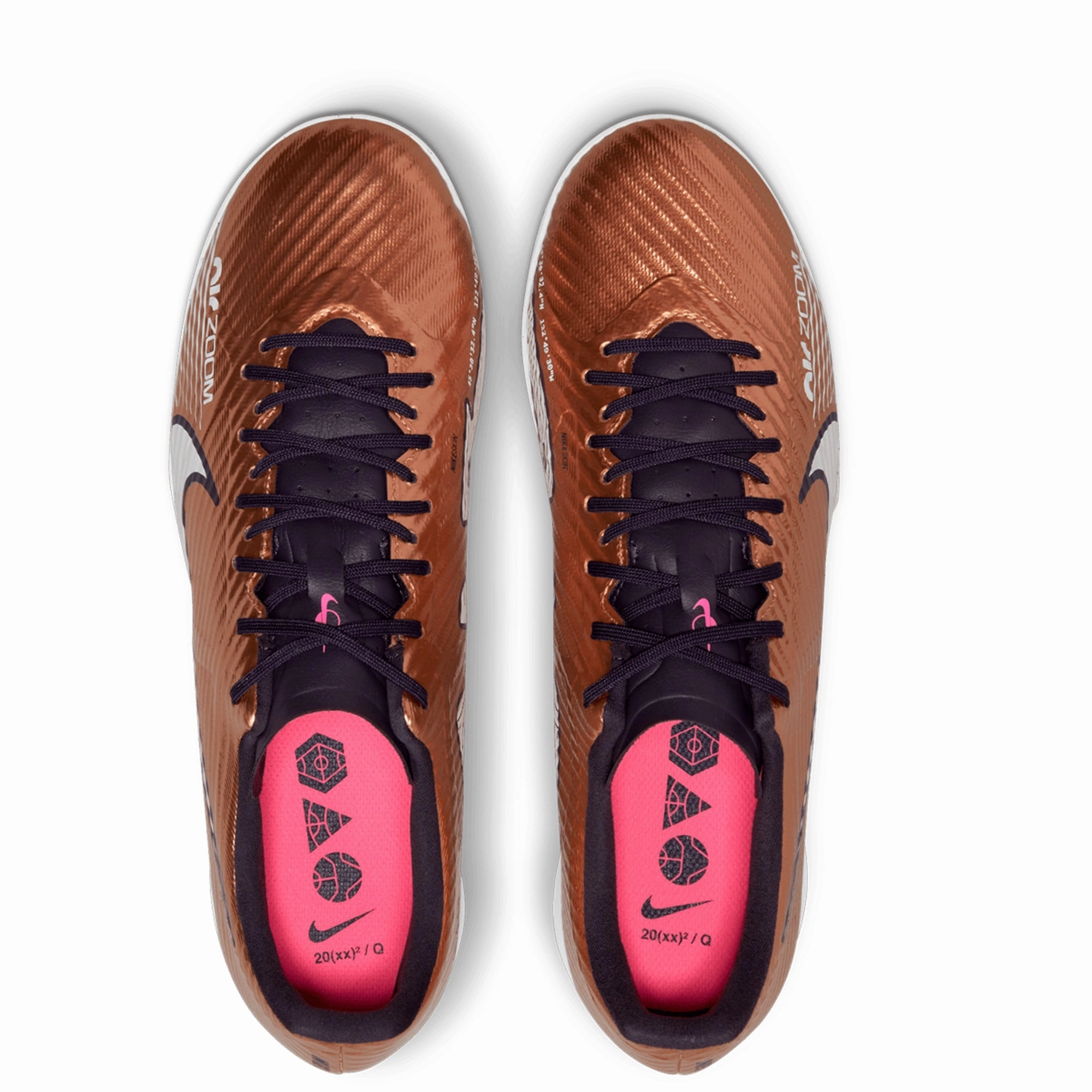 casual wear shoes fartlek - running shoes Nike Zoom Mercurial Vapor 15 Academy Q IC Indoor Soccer Shoes - MetallicCopper