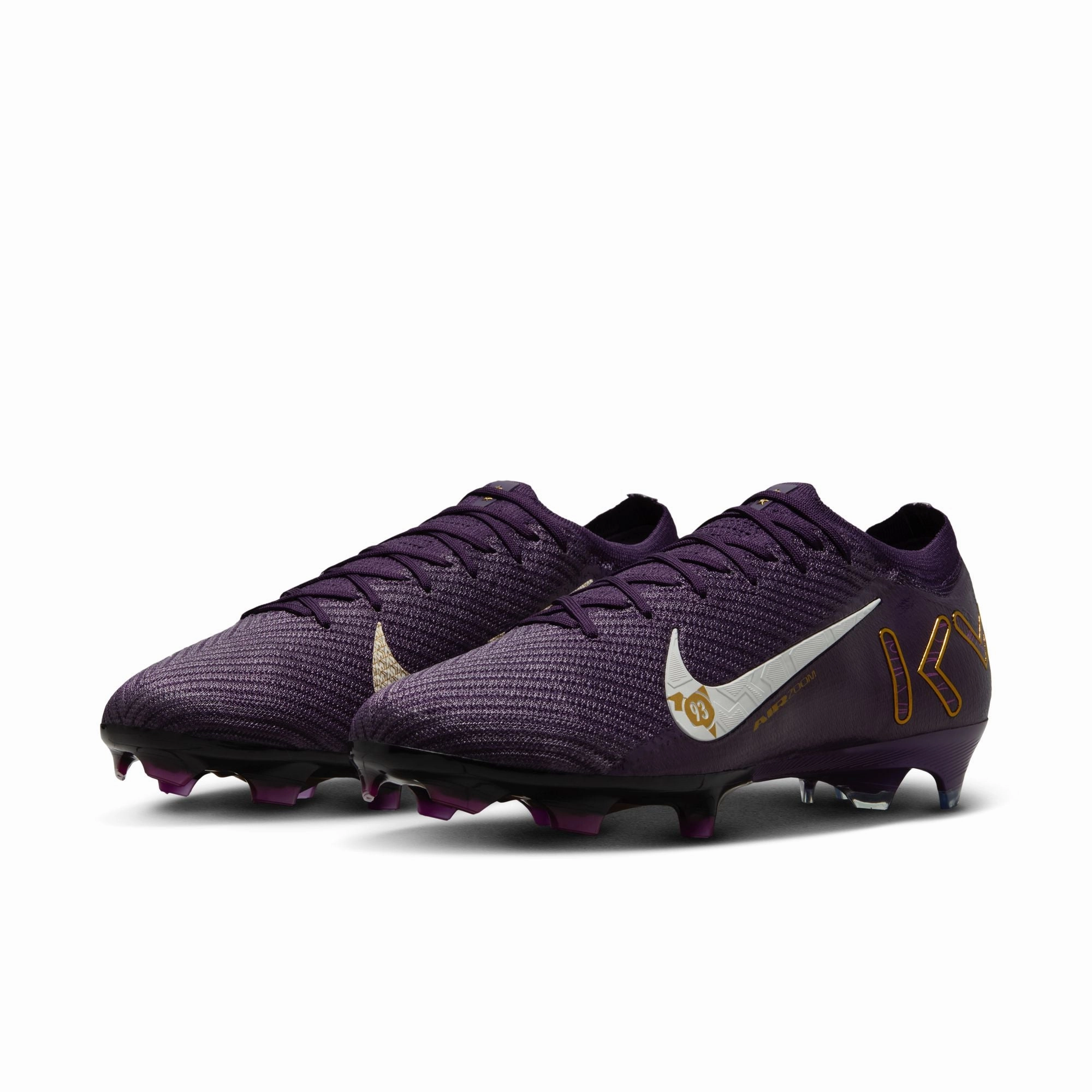 Kick Assist Nike Zoom Mercurial Vapor 16 KM "Kylian Mbappe" Elite FG Soccer Cleats - Grand Purple/ Pale Ivory