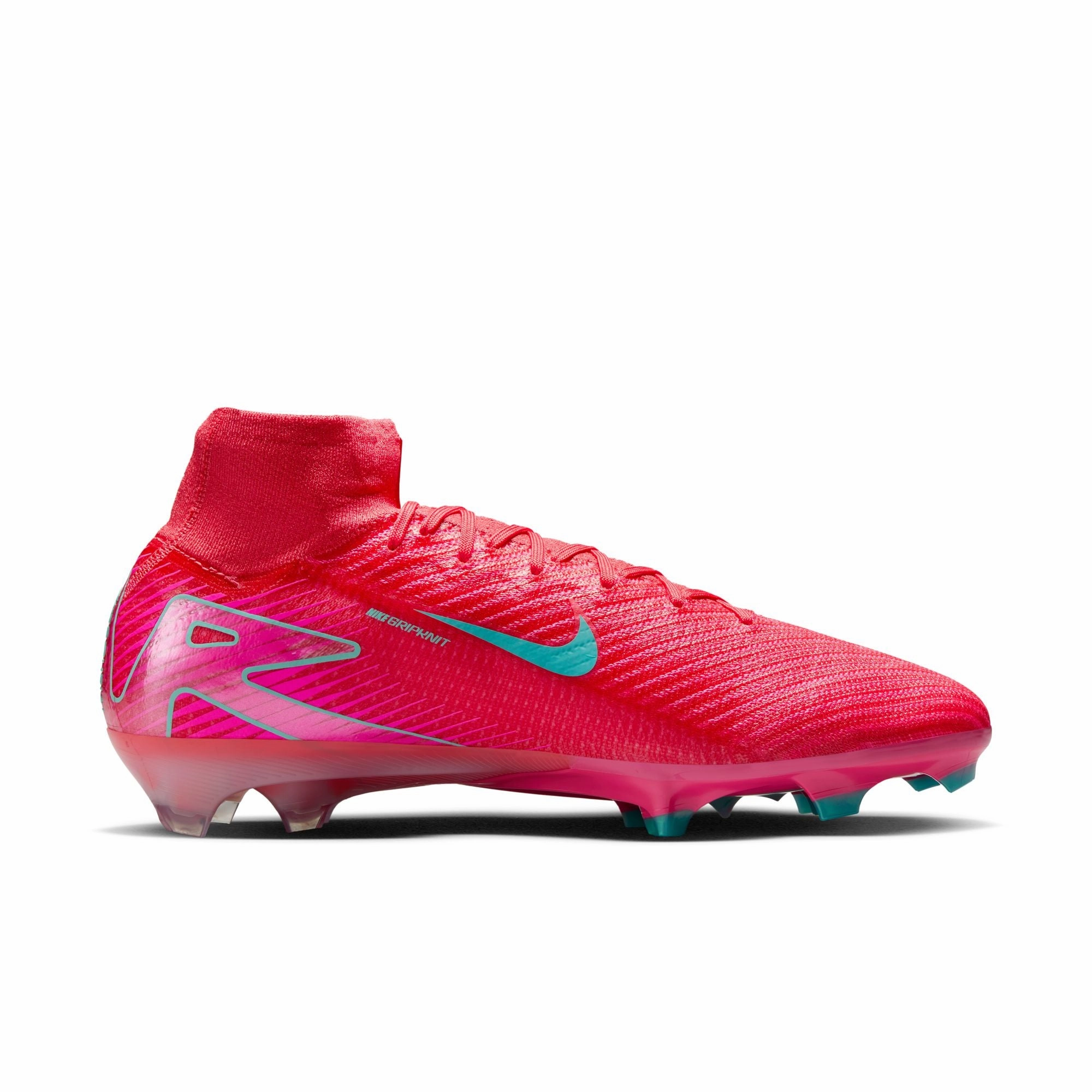 Clean Touch Nike Zoom Superfly 10 Elite FG/MG Firm Ground Socer Cleats - Ember Glow/Aurora Green