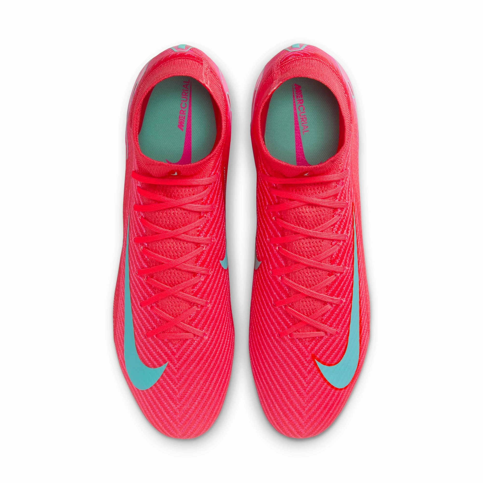 Offensive Play Nike Zoom Superfly 10 Elite FG/MG Firm Ground Socer Cleats - Ember Glow/Aurora Green