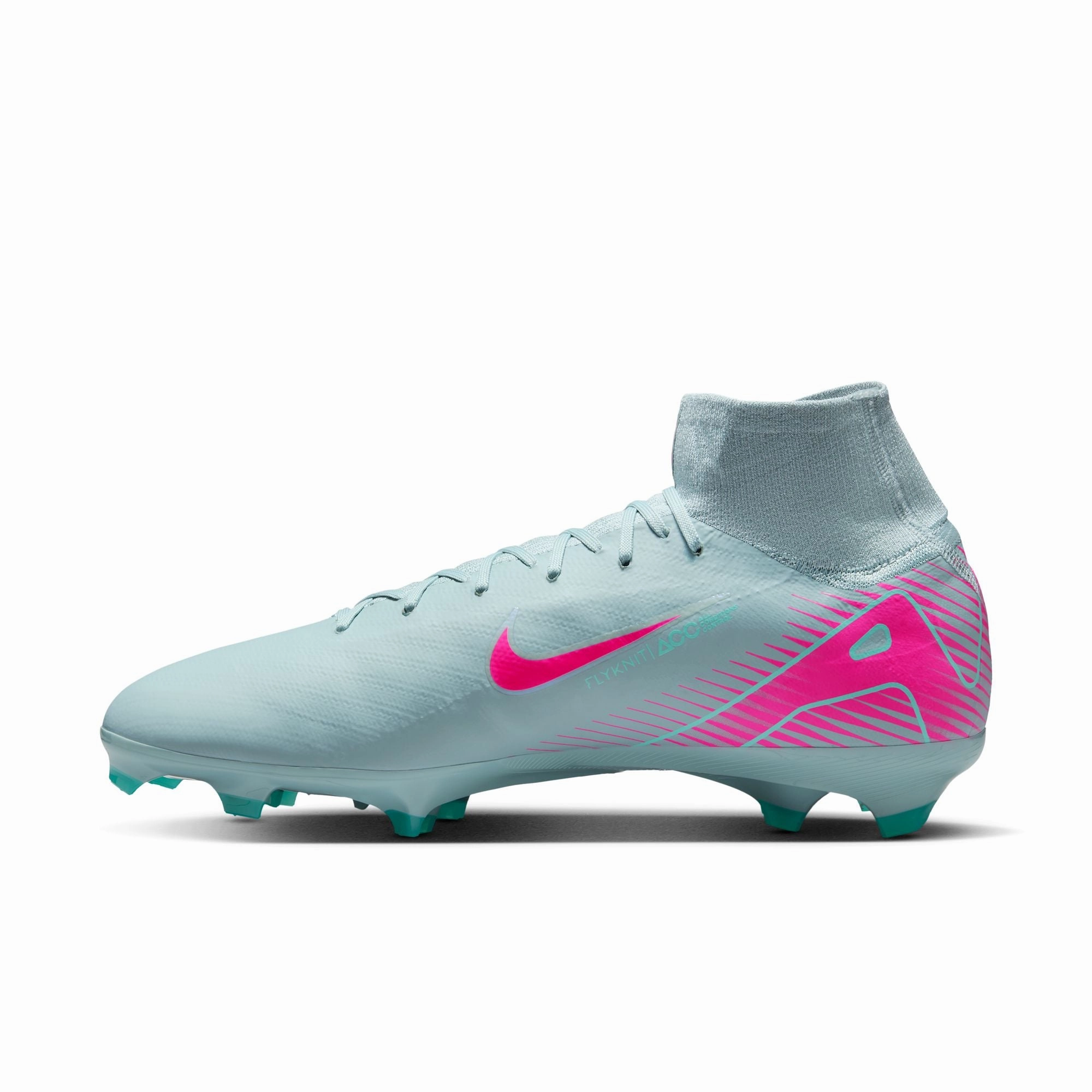 Nike Zoom Superfly 10 PRO FG Firm Ground Soccer Cleats - Ocean Cube/ Pink Blast Play Maker