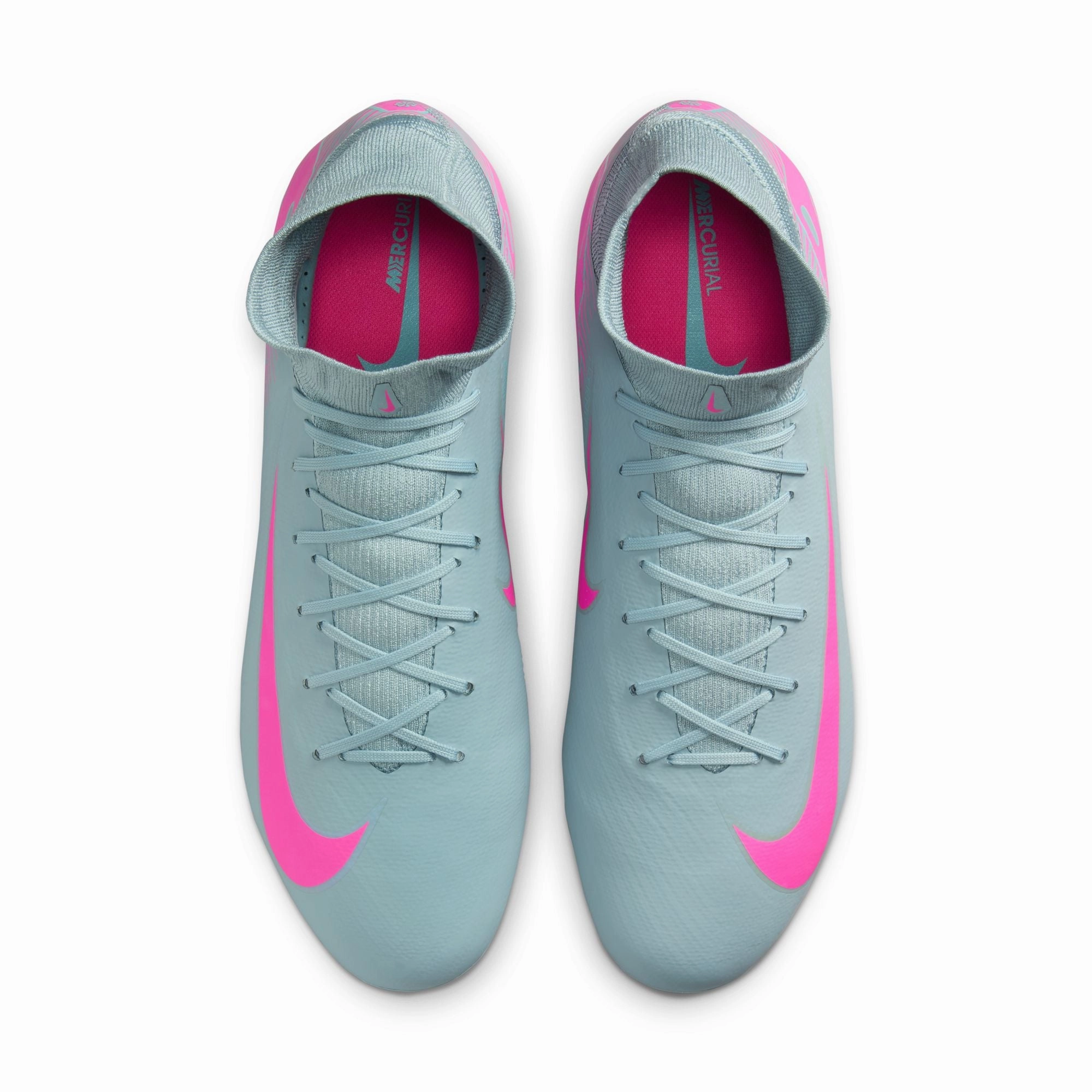 Motion Stability Nike Zoom Superfly 10 PRO FG Firm Ground Soccer Cleats - Ocean Cube/ Pink Blast