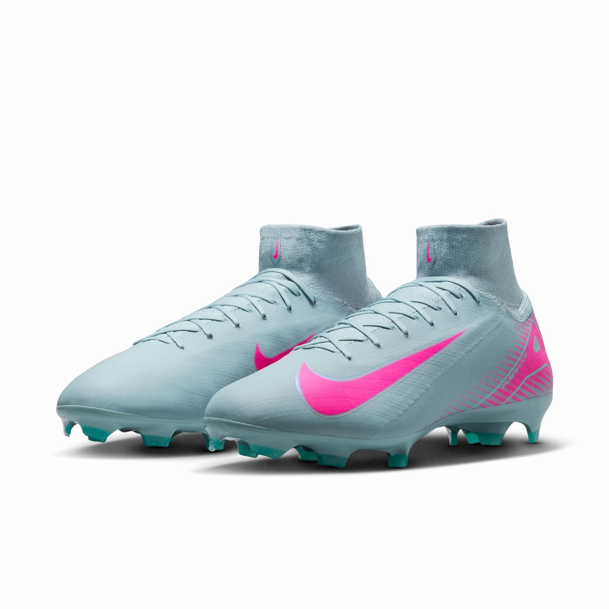 Dynamic Play Nike Zoom Superfly 10 PRO FG Firm Ground Soccer Cleats - Ocean Cube/ Pink Blast