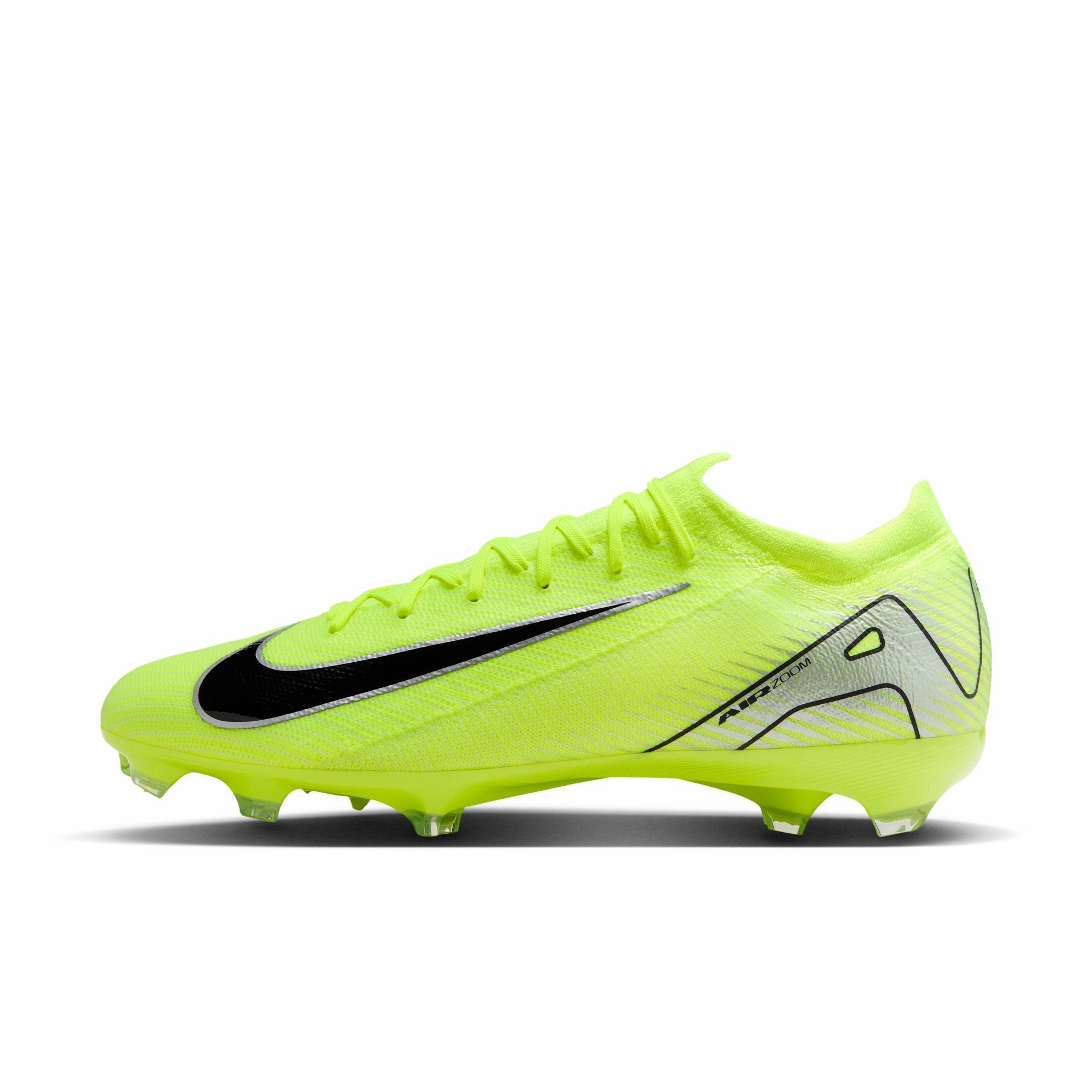 marathon runner Nike Zoom Vapor Pro FG/MG Firm Ground Soccer Shoes - Metallic Silver/Volt Black