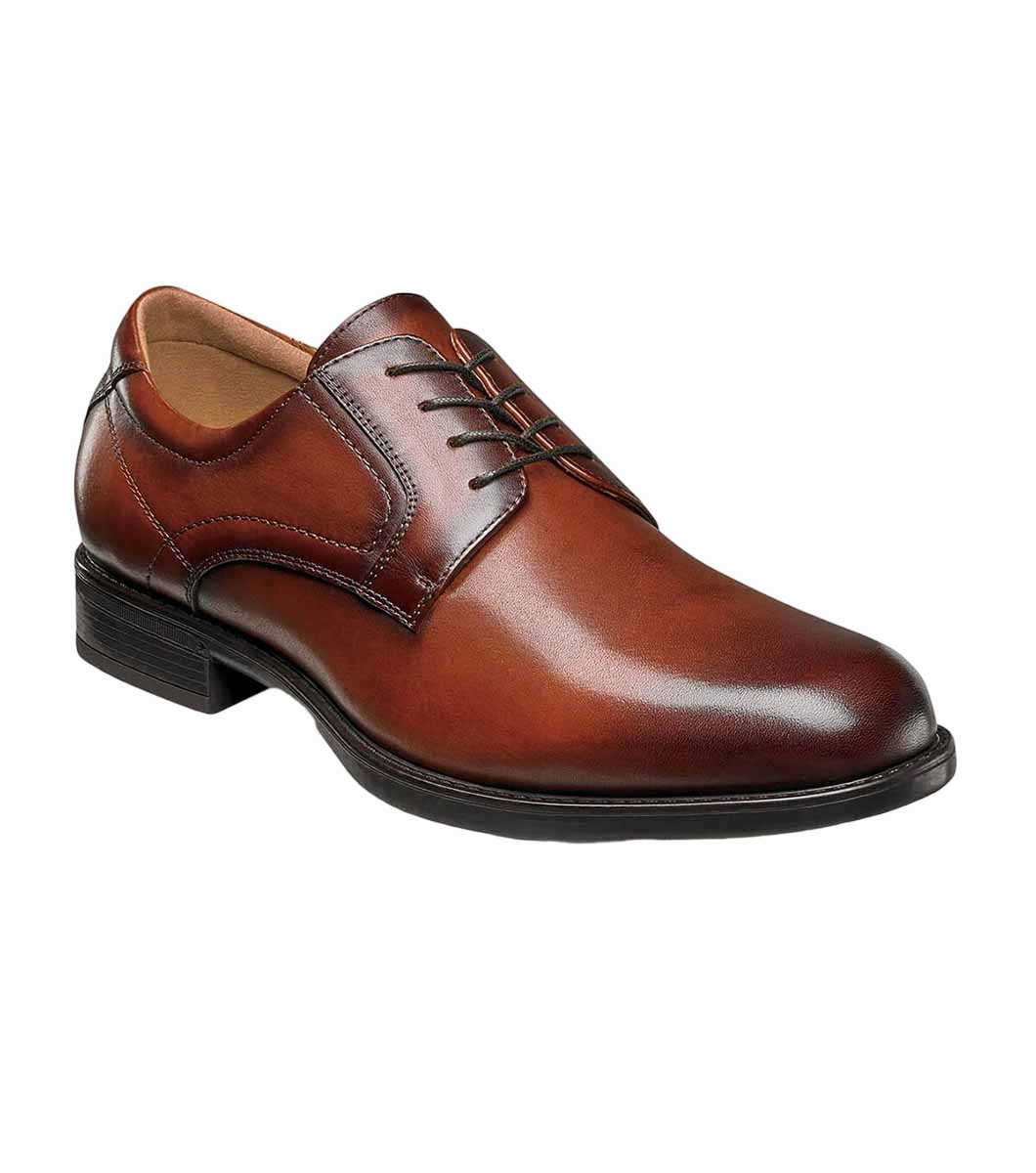 Midtown Plain Toe Oxford Cognac 3E Simple Build Korean Mood