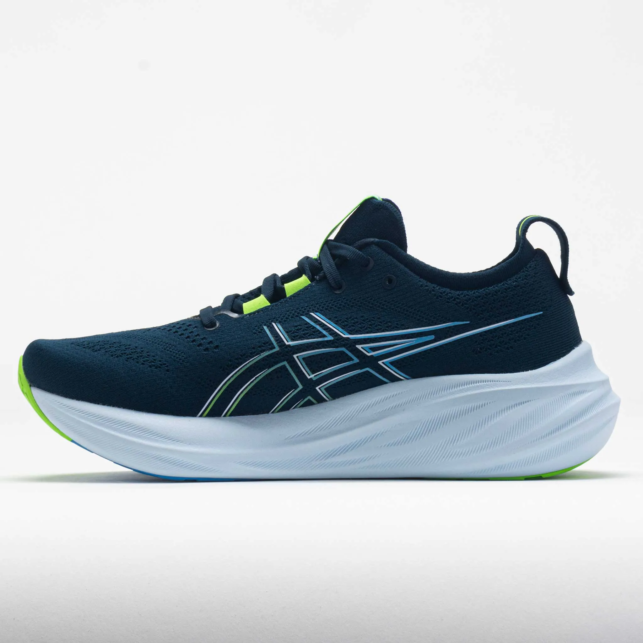 ASICS GEL-Nimbus 26 Men's  French Blue/Electric Lime Stability Ride Shock Absorbing Outsole