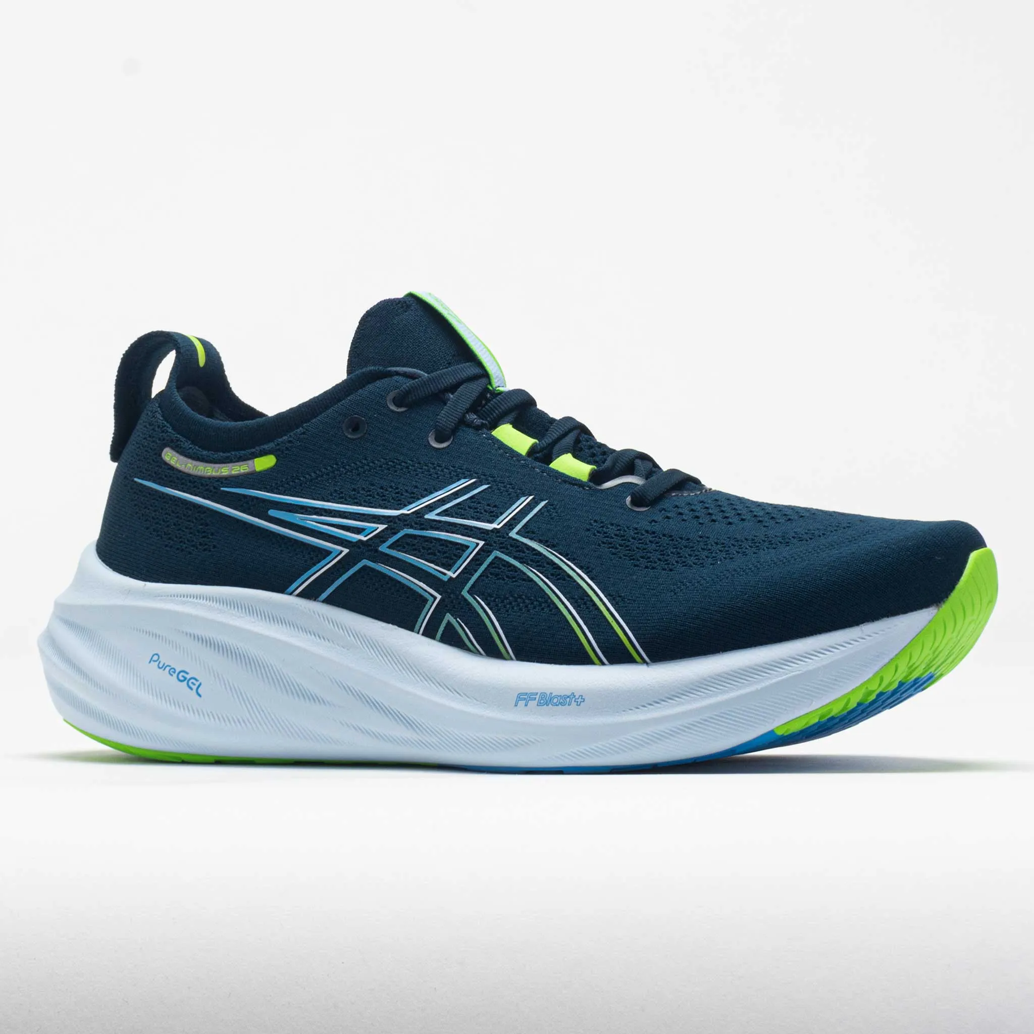 ASICS GEL-Nimbus 26 Men's  French Blue/Electric Lime High Top Style