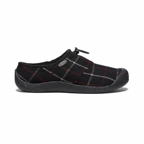 Women's Howser III Slide Black Plaid Suede Material Light Summer Slides