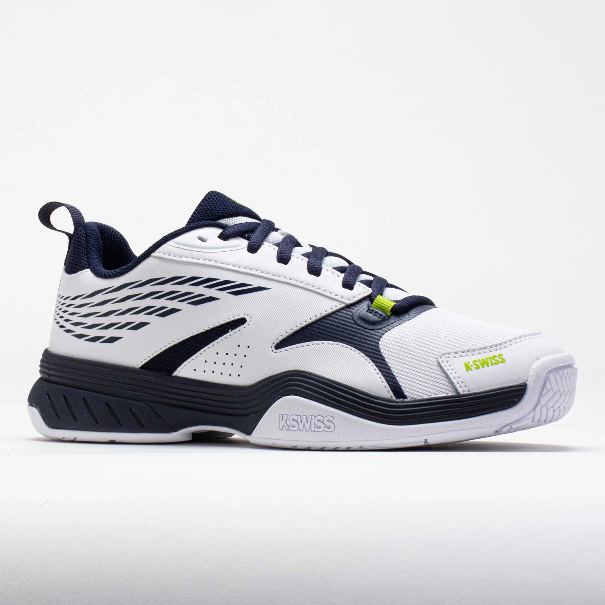 K-Swiss Speedex Men's  White/Navy/Lime Green cushioning shoes Reebok Workout