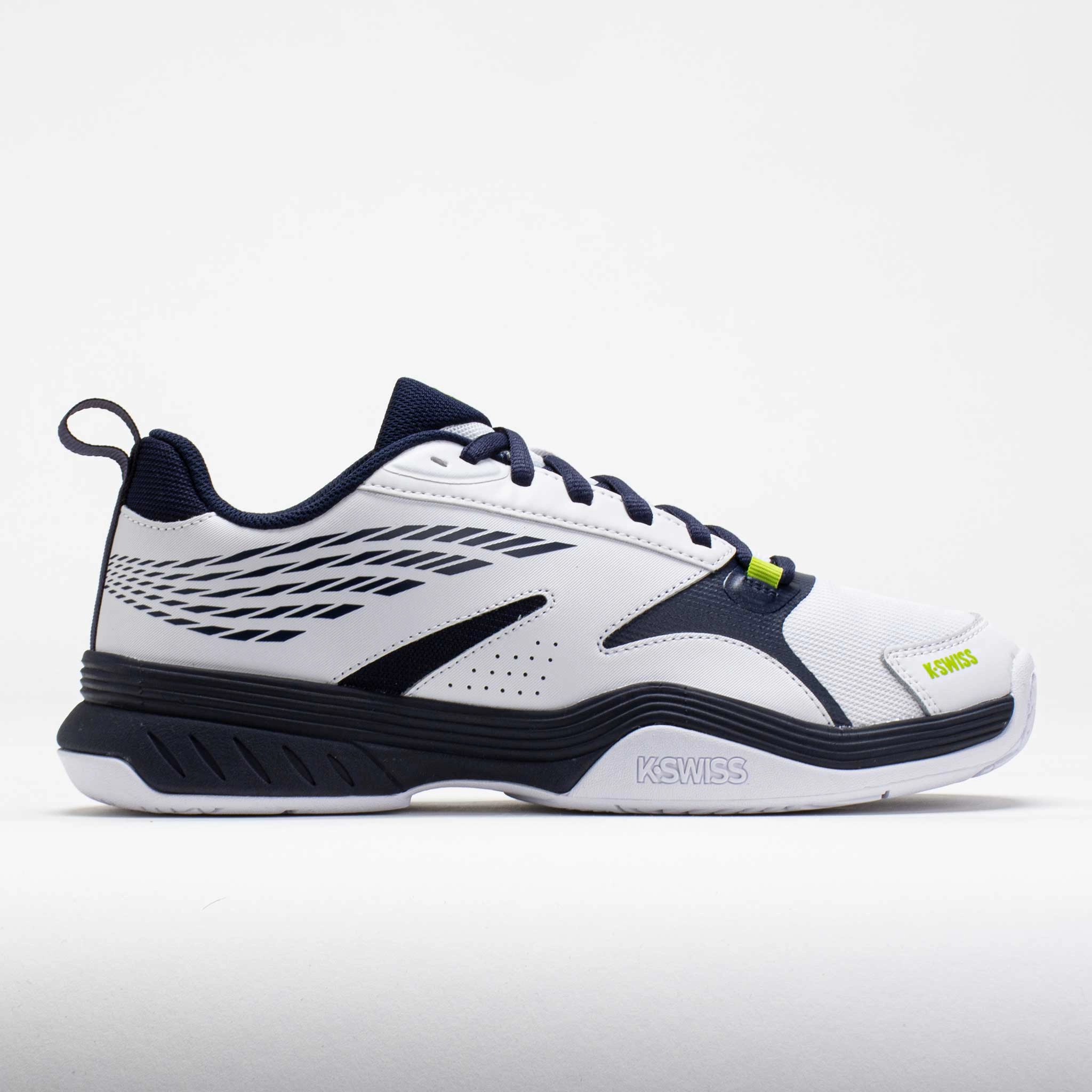 Reinforced Sides K-Swiss Speedex Men's  White/Navy/Lime Green