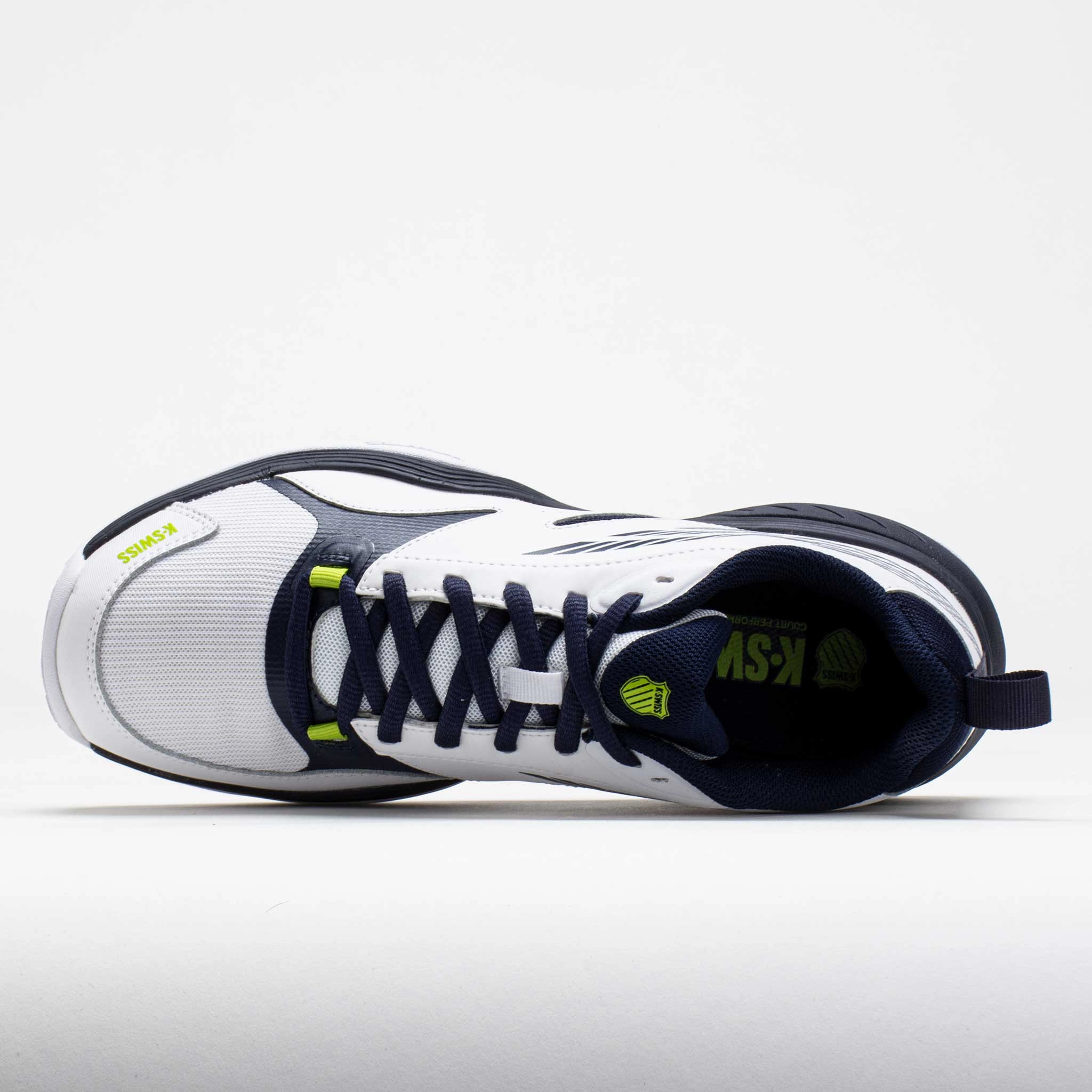 low - top footwear K-Swiss Speedex Men's  White/Navy/Lime Green