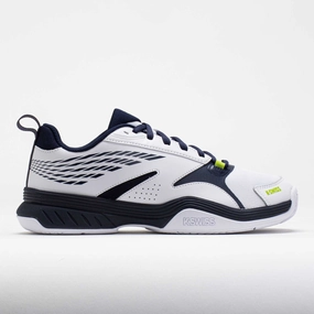 Reinforced Sides K-Swiss Speedex Men's  White/Navy/Lime Green
