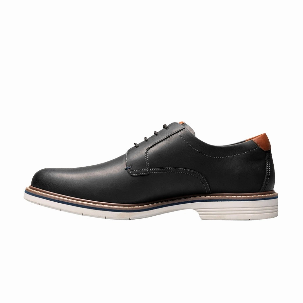 Stable Walk Norwalk Plain Toe Oxford Black Waxy
