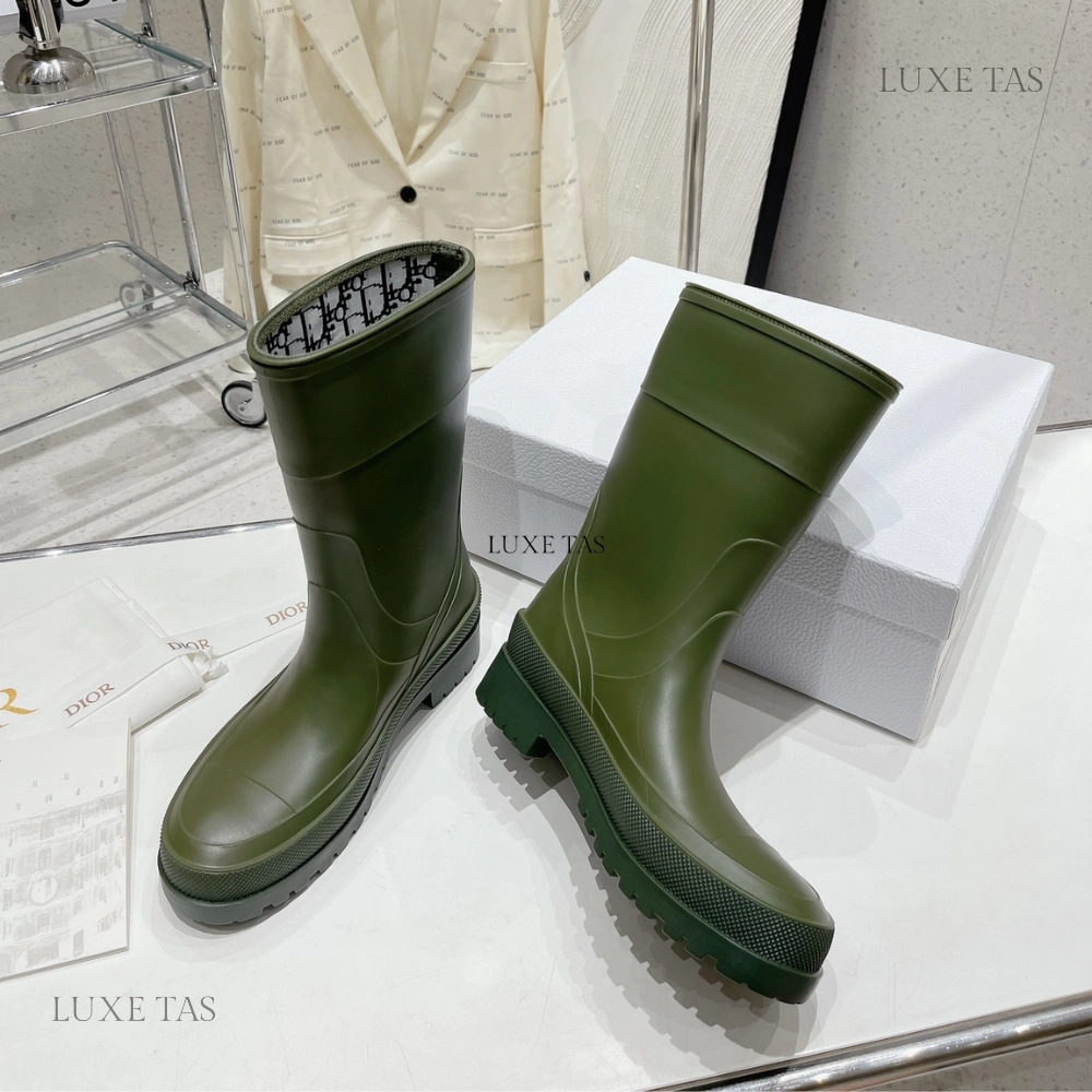 Lace-Up Closure Casual Adventure Khaki DRunion Rain Boot Designer Boots & Ankle Boots for Women
