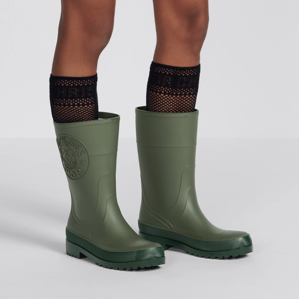 Khaki DRunion Rain Boot Designer Boots & Ankle Boots for Women Storm Proof