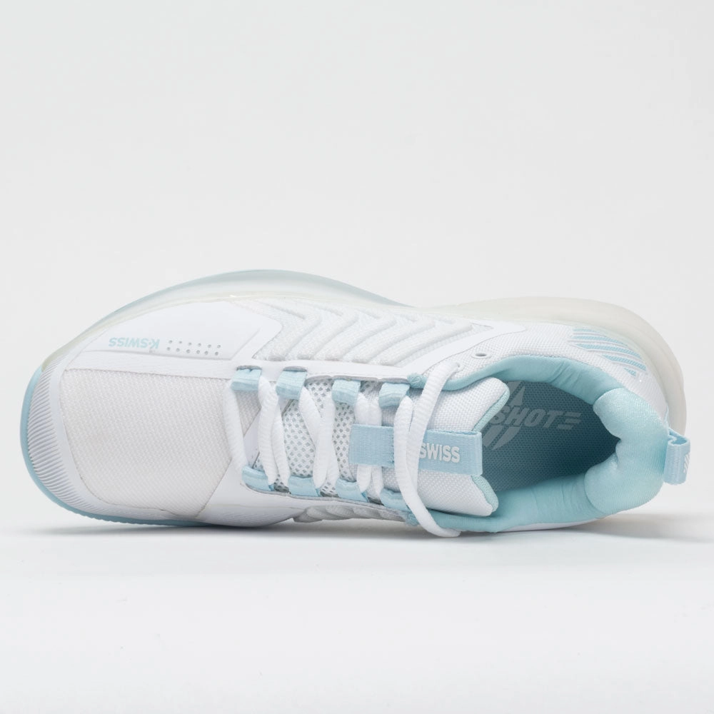 Soft Lining triple - jump shoes K-Swiss Ultrashot 3 Women's  White/Blue Glow