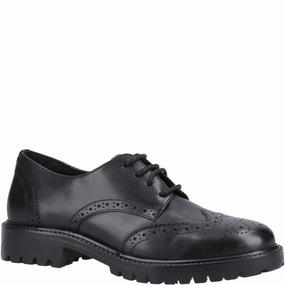 Hush Puppies Athena Senior School Shoes Fast Stride Sole Grip