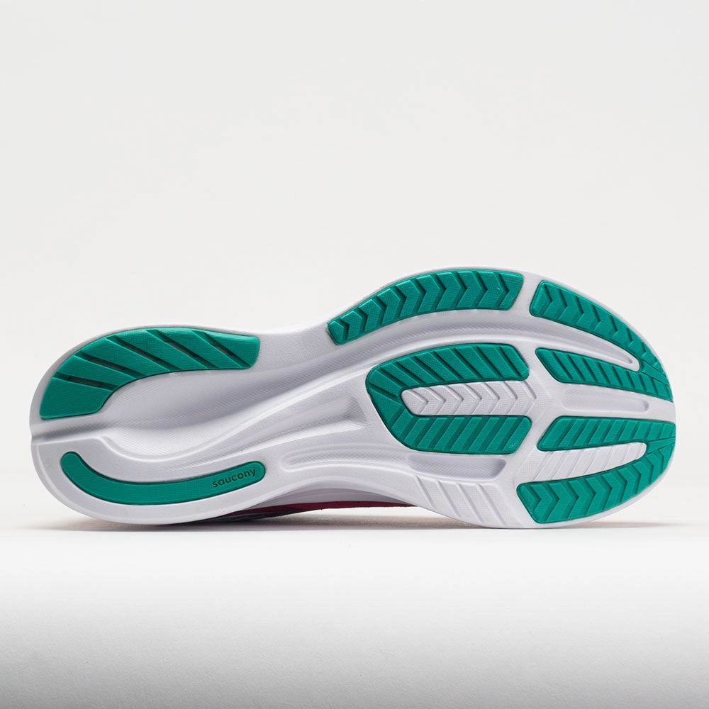 Saucony Ride 16 Women's  Rose/Black Knit Fabric functional shoe utility