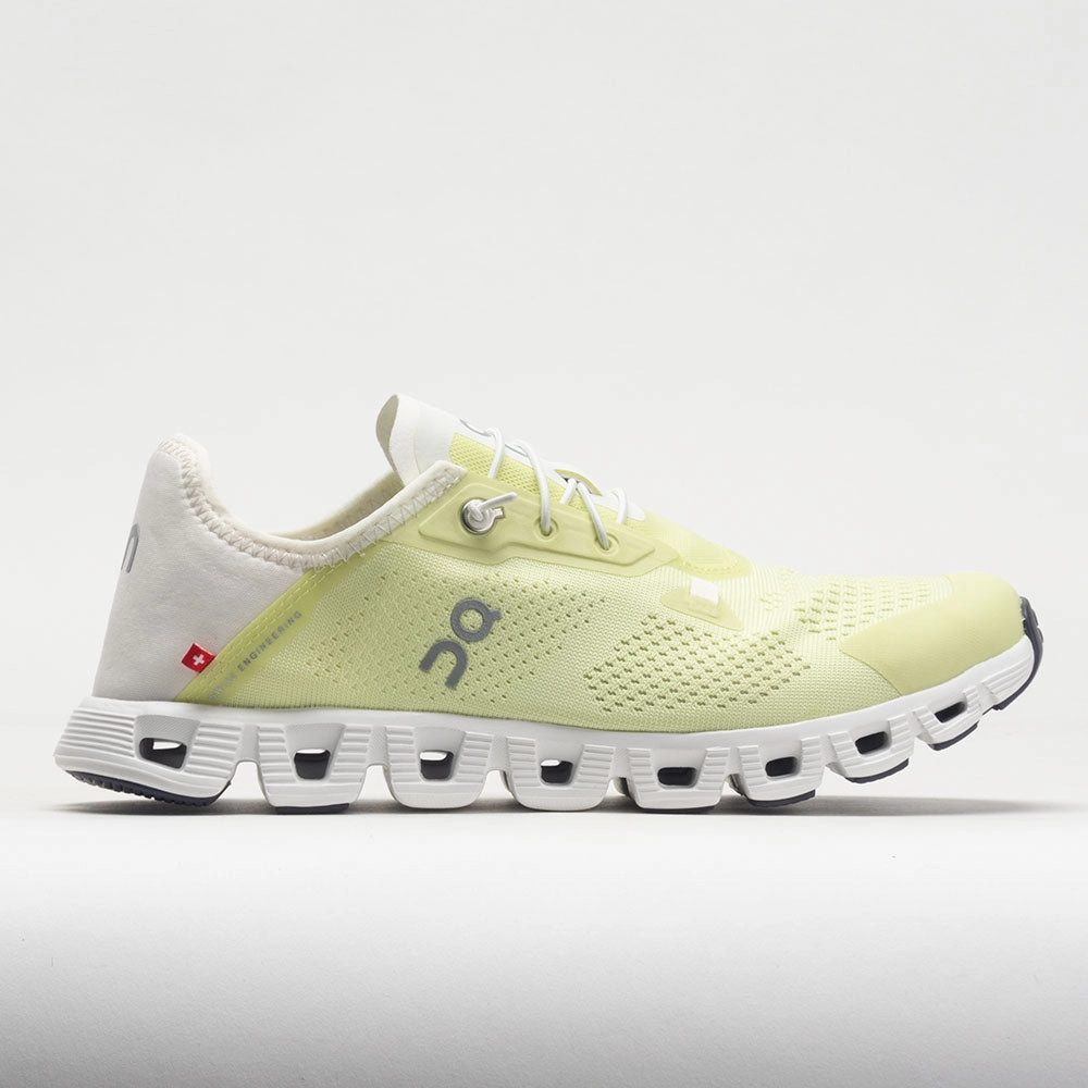 On Cloud 5 Coast Women's  Hay/Ivory running on soft surface